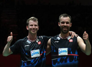 Kim Astrup/Anders Skaarup Rasmussen end up in the "Group of Death" for 2024 Paris Olympic draw. (Photo: AFP)