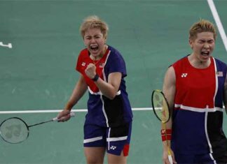 The Malaysian mixed doubles pair, Chen Tang Jie and Toh Ee Wei surprised the World No. 2 duo, Feng Yan Zhe and Huang Dong Ping from China, in their final group stage match at the 2024 Paris Olympics held at the Porte de La Chapelle Arena in Paris on Monday. (Photo: Reuters)