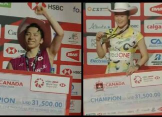 Koki Watanabe, Busanan Ongbamrungphan Win Canada Open. (Photo: BWF)