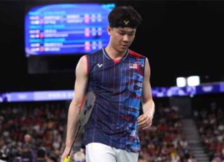 Lee Zii Jia to face Anders Antonsen in the 2024 Paris Olympics quarter-finals. (Photo: AFP)
