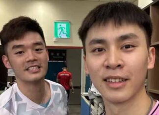 Wang Chi-Lin to partner with Chiu Hsiang-Chieh at Japan and Korea Opens. (Photo: Liberty Times)