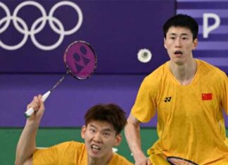 Liu Yuchen, Ou Xuanyi are retiring from international badminton. (Photo: AFP)