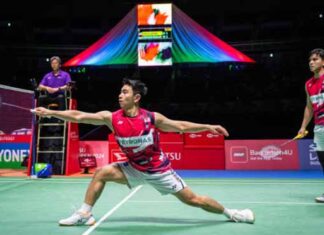 Goh Sze Fei/Nur Izzuddin storm into the 2024 Japan Open final. (Photo: AFP)