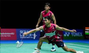 Goh Sze Fei/Nur Izzuddin suffer 1st round exit at the 2024 Korea Open. (Photo: AFP)