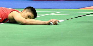 Chou Tien-Chen suffers a heartbreaking loss in the 2024 Taipei Open semifinals. (Photo: LTN)