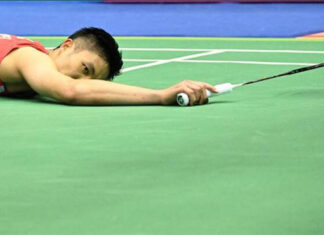 Chou Tien-Chen suffers a heartbreaking loss in the 2024 Taipei Open semifinals. (Photo: LTN)