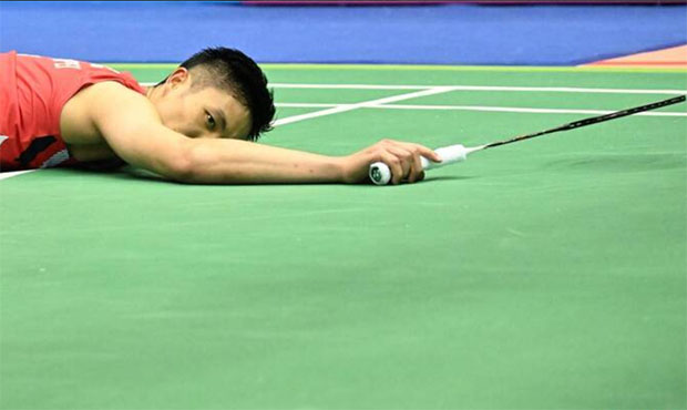 Chou Tien-Chen suffers a heartbreaking loss in the 2024 Taipei Open semifinals. (Photo: LTN) Chou Tien-Chen suffers a heartbreaking loss in the 2024 Taipei Open semifinals. (Photo: LTN)