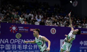 Man Wei Chong/Tee Kai Wun defeated Kang Min Hyuk and Seo Seung Jae in the second round of the 2024 China Open. (Photo: Shi Tang/Getty Images)