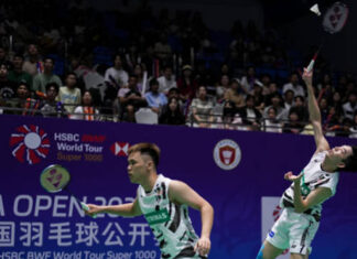 Man Wei Chong/Tee Kai Wun defeated Kang Min Hyuk and Seo Seung Jae in the second round of the 2024 China Open. (Photo: Shi Tang/Getty Images)