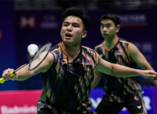 Goh Sze Fei/Nur Izzuddin advanced to the 2024 China Open final. (Photo: Shi Tang/Getty Images)