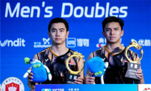 Congratulations to Goh Sze Fei/Nur Izzuddin for winning the 2024 China Open. (Photo: Shi Tang/Getty Images)