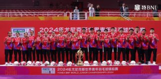 The Indonesian junior badminton team wins 2024 World Junior Mixed Team Championships. (Photo: PBSI)