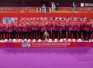 The Indonesian junior badminton team wins 2024 World Junior Mixed Team Championships. (Photo: PBSI)