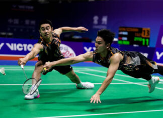 Goh Sze Fei and Nur Izzuddin should stay humble and driven, aiming for even more titles as they set their sights on the ultimate goal—the gold medal at the 2028 LA Olympics. (Photo: AFP)