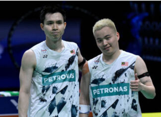 Aaron Chia/Soh Wooi Yik still have work to do before securing their spot in the BWF World Tour Finals. (Photo: Xinhua)