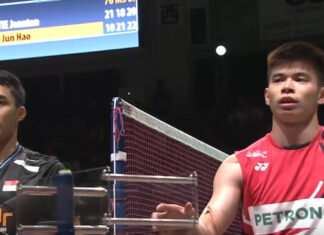 Leong Jun Hao delivers one of the most remarkable comebacks in recent BWF World Tour men’s singles history by defeating Jonatan Christie during the 2024 Kumamoto Masters semifinals in Japan. (Photo: BWF)