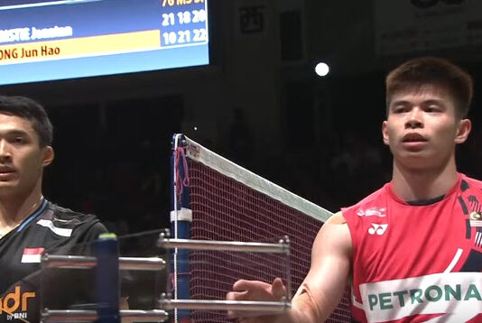 Leong Jun Hao delivers one of the most remarkable comebacks in recent BWF World Tour men’s singles history by defeating Jonatan Christie during the 2024 Kumamoto Masters semifinals in Japan. (Photo: BWF)
