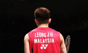 Coaches should avoid overpressuring Leong. Instead of publicly raising expectations, they should focus on improving his skills and set public goals only after he wins a major title. (Photo: BadmintonPlanet.com)