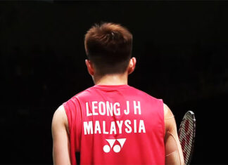 Coaches should avoid overpressuring Leong. Instead of publicly raising expectations, they should focus on improving his skills and set public goals only after he wins a major title. (Photo: BadmintonPlanet.com)
