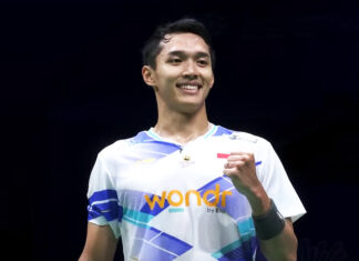 Jonatan Christie encounters controversial line calls in the China Masters semifinal. (Photo: BWF)