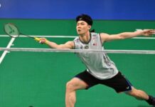 Lee Zii Jia was made to work before advancing to the quarterfinals. (Photo: AFP)