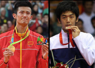 Chen Long won the 2016 Rio Olympics men's singles gold medal; while Lee Yong Dae won the 2008 Beijing Olympics mixed doubles gold medal. (Photo: Getty Images)
