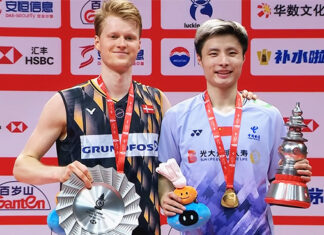 Despite a 2024 season that filled with highs and lows, Shi Yuqi caps off 2024 in style by clinching the prestigious BWF World Tour Finals title. (Photo: BWF)