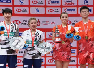 Zheng Siwei and Huang Yaqiong ended their remarkable partnership on a high, claiming victory in their final tournament together at the 2024 BWF World Tour Finals. Wishing Zheng Siwei all the best in his future endeavors. (Photo: BWF)