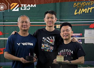 Lee Zii Jia thanks Wong Tat Meng and Lim Joe Heang for their contributions to Team Lee Zii Jia. (Photo: Team Lee Zii Jia's Twitter)