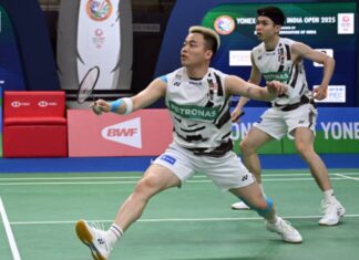 Aaron Chia/Soh Wooi Yik make the 2025 India Open semi-finals. (Photo: Prakash Singh/Getty Images)