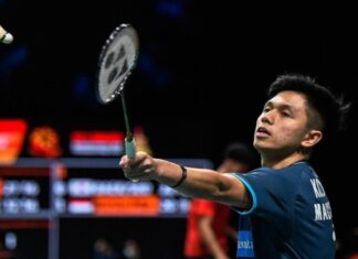 Kok Jing Hong Advances to second round of the 2025 Thailand Masters. (Photo: Bernama)