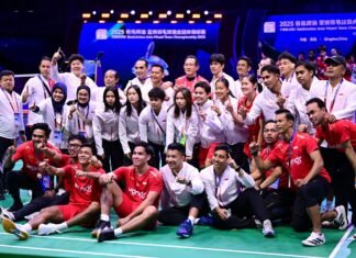 Indonesia beat China 3-1 to claim the 2025 BAMTC title. (Photo: PBSI)