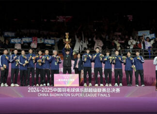 Ruichang Badminton Academy staged a remarkable 3-1 comeback against Qingdao Renzhou to claim their first-ever CBSL championship. (Photo: CBSL)