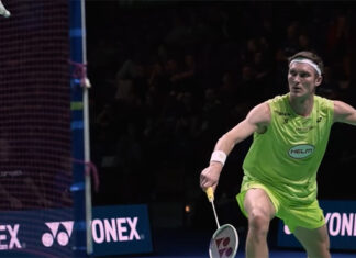 Viktor Axelsen faces tough challenge from Riku Hatano of Japan in the first round of the 2025 German Open. (Photo: AFP)