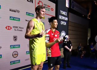 📸 Viktor Axelsen fended off a strong comeback attempt by Loh Kean Yew in the second set to win the 2025 German Open. (Photo: German Open)