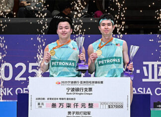 Congratulations to Aaron Chia/Soh Wooi Yik for winning the 2025 Badminton Asia Championships. (Photo: AFP)