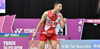 Chou Tien Chen eyes a record fifth title at the 2025 Taipei Open final against Loh Kean Yew. (Photo: LTN)
