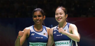 Pearly Tan and Thinaah Muralitharan are one match away from clinching their first BWF title of the season at the 2025 Thailand Open. (Photo: BWF)