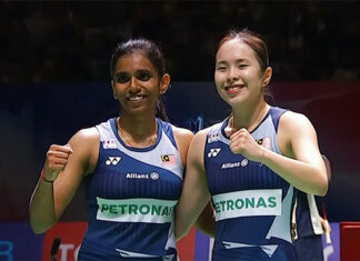 Pearly Tan and Thinaah Muralitharan are one match away from clinching their first BWF title of the season at the 2025 Thailand Open. (Photo: BWF)