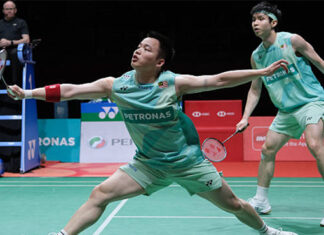 Aaron Chia/Soh Wooi Yik to face fellow Malaysians Man Wei Chong/Tee Kai Wun in the 2025 Malaysia Masters men’s doubles final. (Photo: AFP)