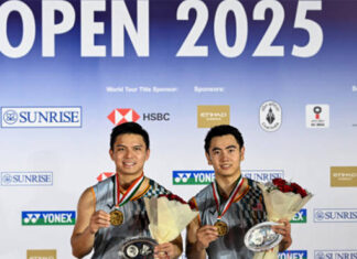Congratulations to Goh Sze Fei and Nur Izzuddin on becoming the new World No. 1 men’s doubles pair!(Photo: AFP)