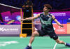 Leong Jun Hao to play Kunlavut VITIDSARN in the Singapore Open quarter-final. (Photo: Bernama)