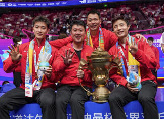 China captures a historic 14th Sudirman Cup title. (Photo: Xinhua)