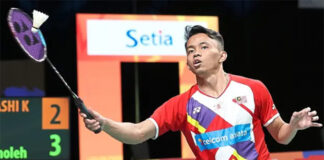 Aidil Sholeh moves into the second round at the Taiwan Open 2025 after defeating Malaysian teammate Tan Jia Jie. (Photo: Bernama)