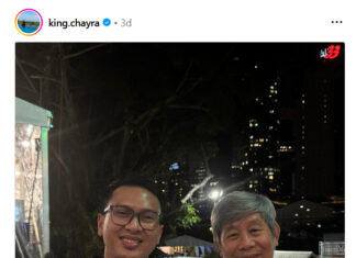 Mohammad Ahsan and Herry Iman Pierngadi sharing a casual moment in Malaysia. (Photo: Mohammad Ahsan's IG)