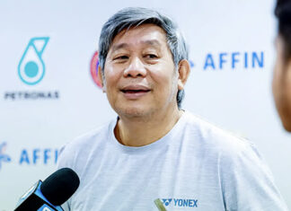 Malaysia’s Wan Arif is battling illness just days before his World Championships debut, causing concern for BAM men’s doubles head coach Herry Iman Pierngadi. (Photo: Bernama)