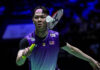 Lee Zii Jia returns to action at the 2025 Badminton World Championships but suffers a first-round defeat to Jeon Hyeok Jin. (Photo: AFP)