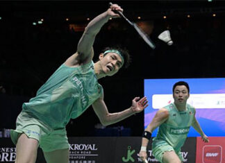 Aaron Chia and Soh Wooi Yik are going strong at the 2025 Badminton World Championships in Paris. (Photo: AFP)