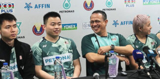 Rexy Mainaky motivates Malaysia’s top badminton doubles players to aim high by focusing on mental strength ahead of the World Championships in Paris. (Photo: Bernama)