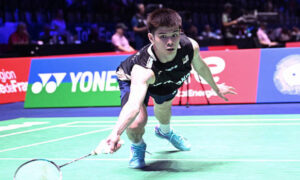 Leong Jun Hao advances to the quarter-finals after defeating Justin Hoh in the second round of the 2025 Hong Kong Open. (Photo: AFP)